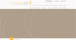 Desktop Screenshot of malakoff-klinik.de